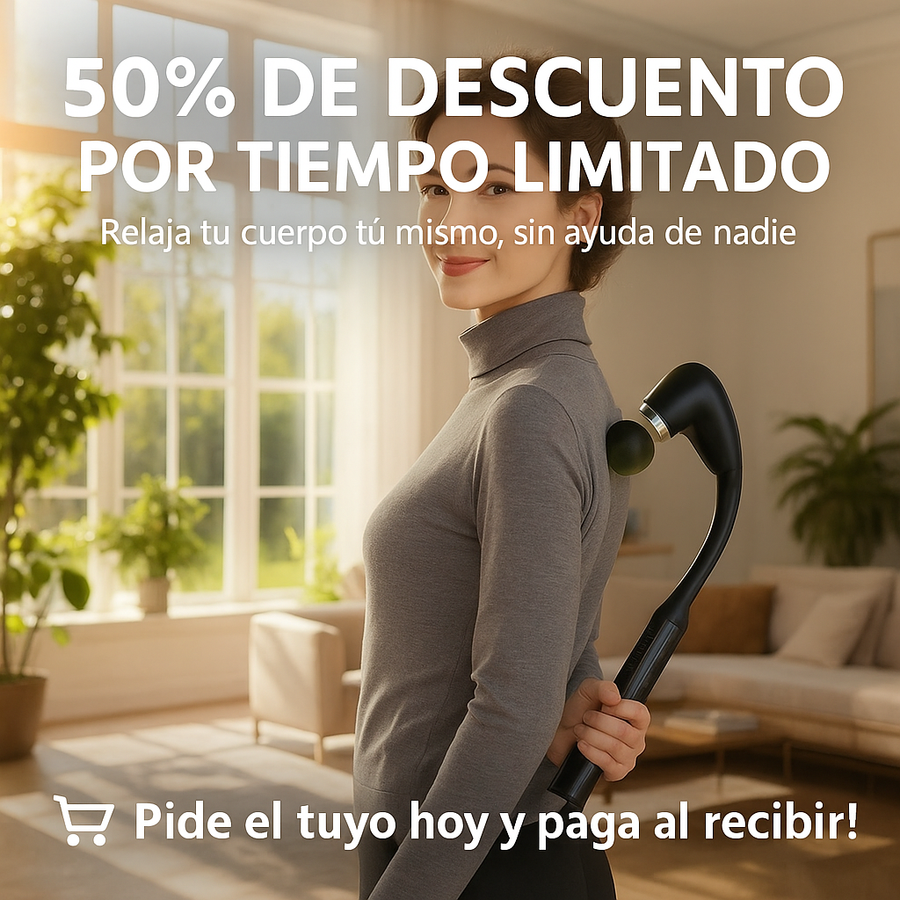 El masajeador que alcanza donde tus manos no pueden 💆♂️✨