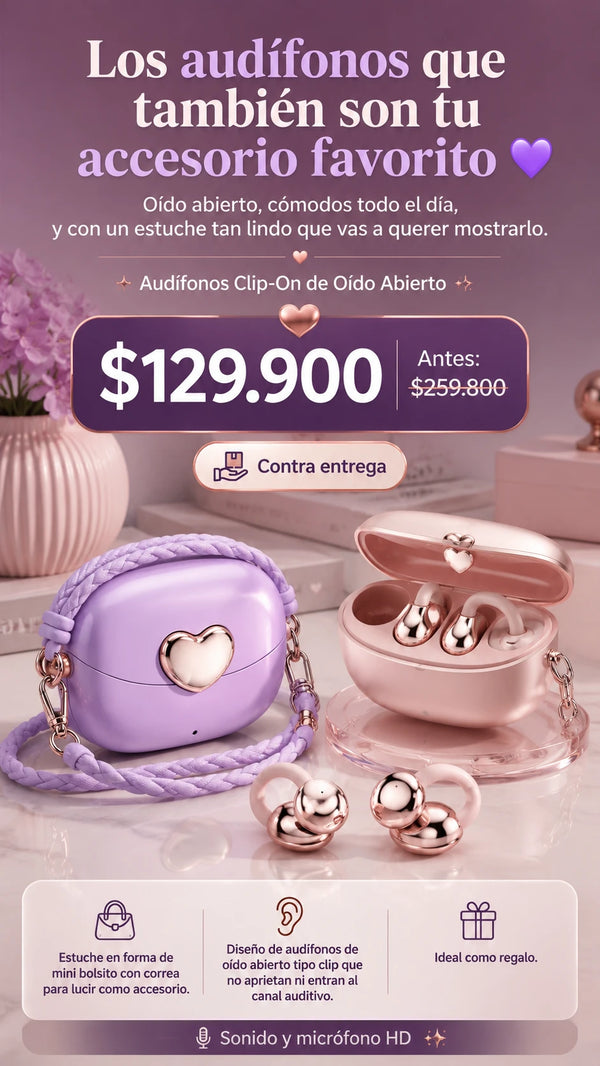 Audífonos de oído abierto tipo accesorio