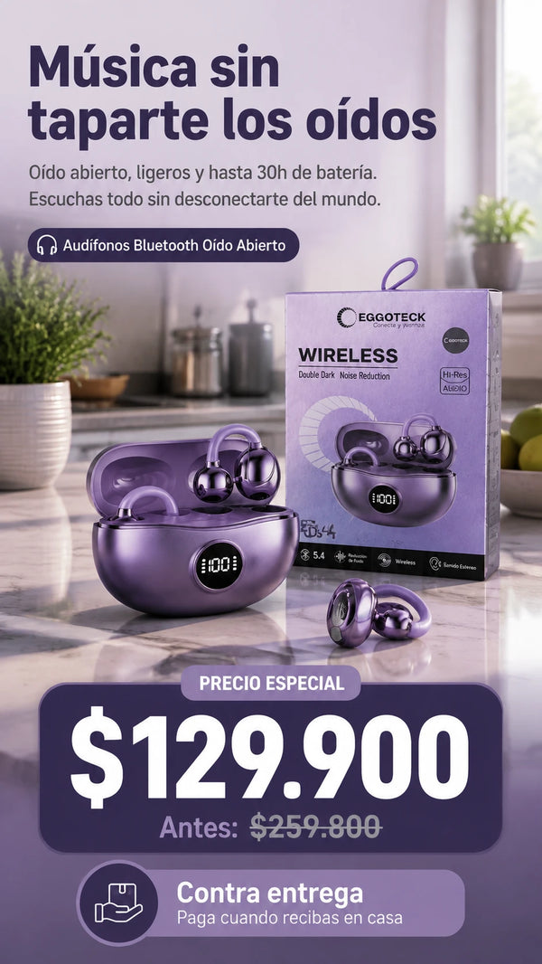 Audífonos Bluetooth Oído Abierto ← el más claro y buscable