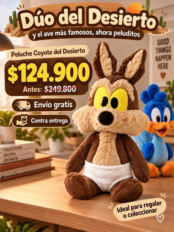 Peluche Coyote del Desierto