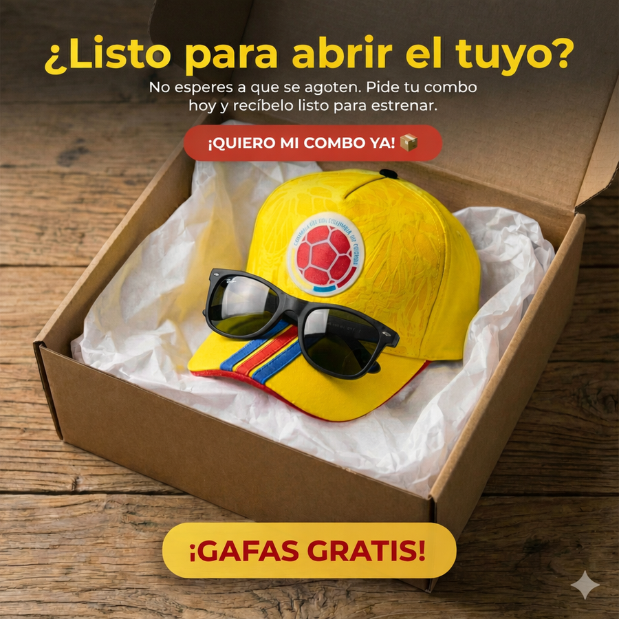 Combo gorra Colmbia Premium+ Gafas Wayfarer incluidas⭐