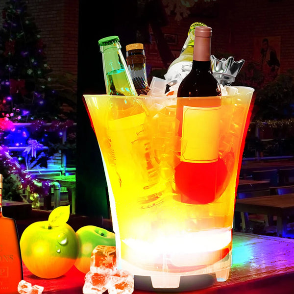 Hielera LED Party ¡Ilumina tu fiesta y mantiene todo helado! 💡🍾
